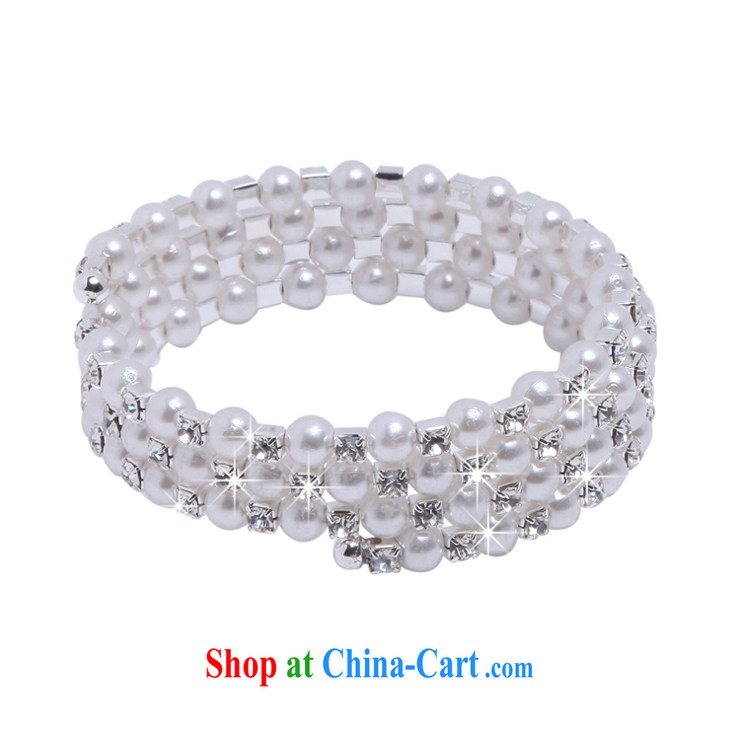 MSlover stylish spiral multi-layer Pearl elastic charm bridal bracelets bracelets wrist jewelry bridal jewelry B 130,803 silver 5 row pictures, price, brand platters! Elections are good character, the national distribution, so why buy now enjoy more preferential! Health