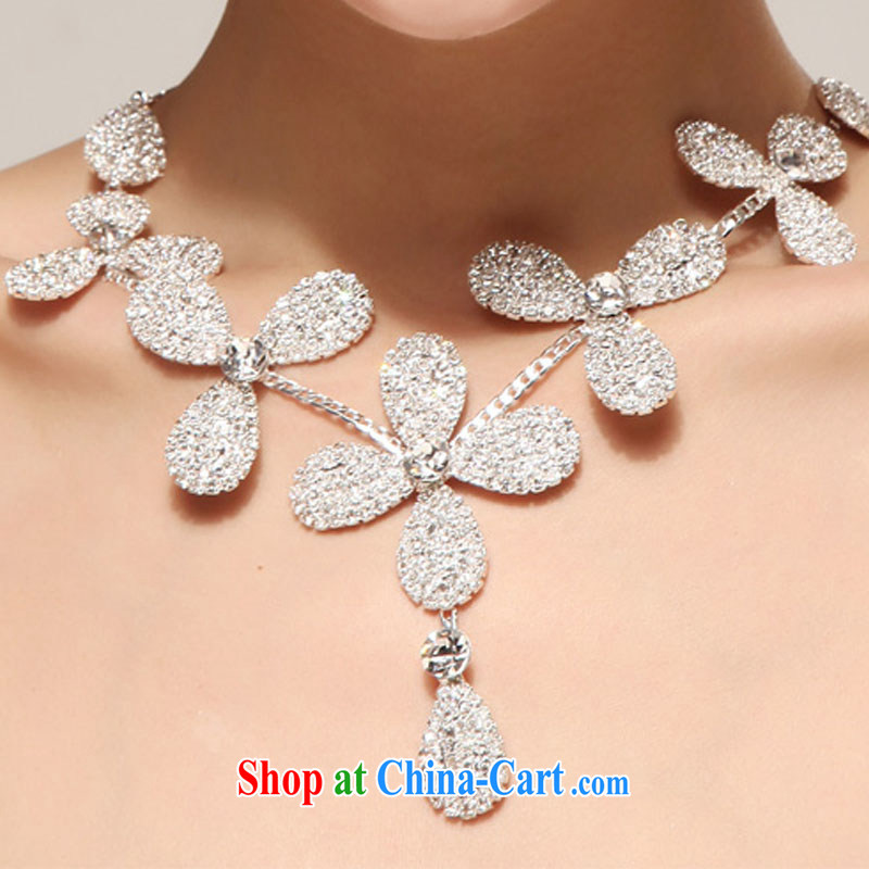 Diane M-kay bridal jewelry accessories high quality ultra-flash flower-water diamond necklace Wen Chan Yuen-han Shu banquet jewelry jewelry, Diane M-kay, shopping on the Internet