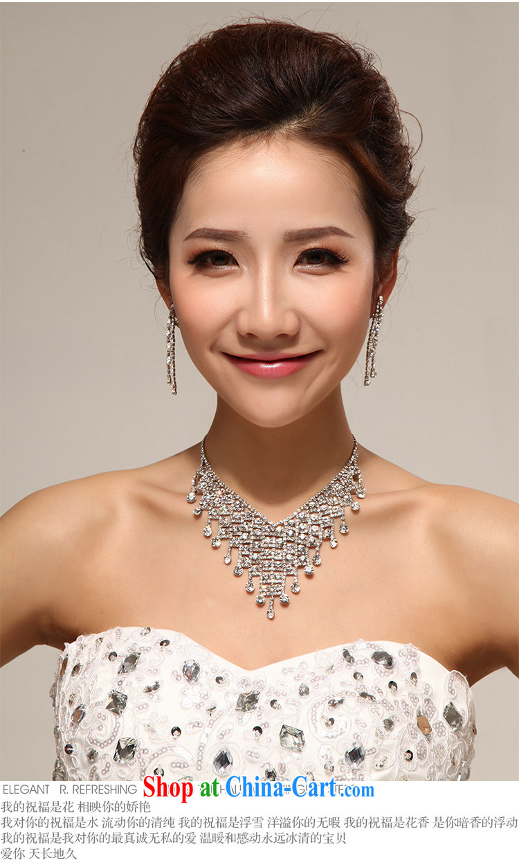 Diane M Ki bridal jewelry necklace bridal necklace earrings set Korean-style water drilling bridal wedding jewelry jewelry pictures, price, brand platters! Elections are good character, the national distribution, so why buy now enjoy more preferential! Health
