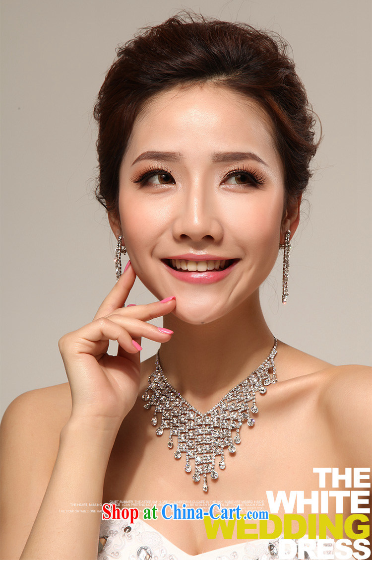 Diane M Ki bridal jewelry necklace bridal necklace earrings set Korean-style water drilling bridal wedding jewelry jewelry pictures, price, brand platters! Elections are good character, the national distribution, so why buy now enjoy more preferential! Health