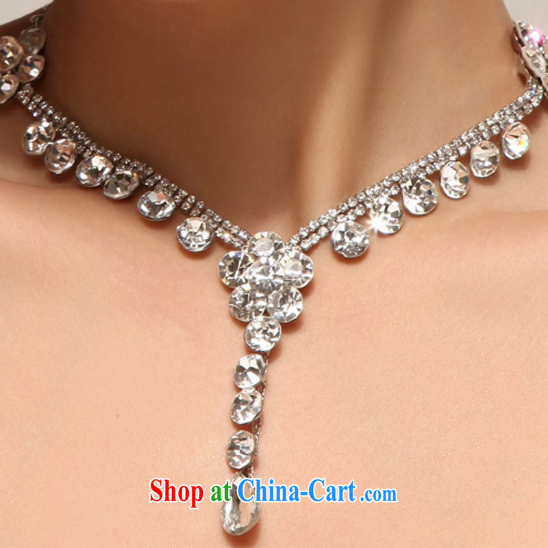 Diane M Qi 2014 marriage mandatory and stylish bridal wedding flower-shaped necklace earrings set shadow floor Jewelry jewelry, Diane M-kay, shopping on the Internet