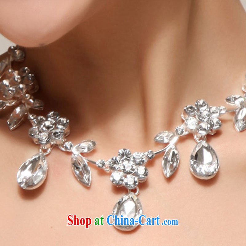 Diane M-ki Korea silver Luxury Water drilling bridal wedding jewelry earrings Kit marriages mandatory jewelry, Diane M Ki, shopping on the Internet