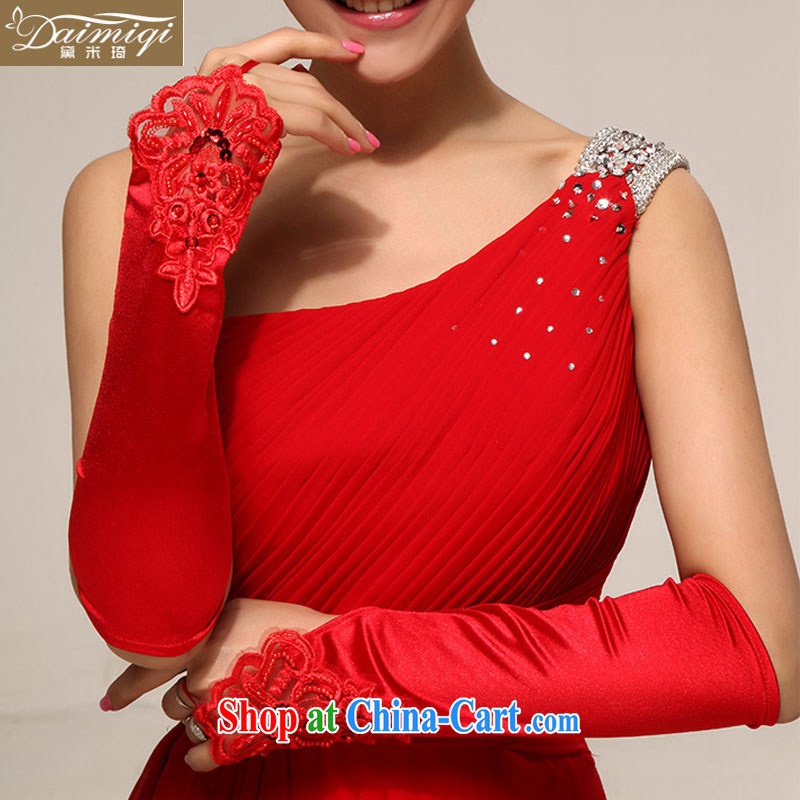 Photo building dedicated to wedding dresses Evening Dress Evening Dress_lace satin embroidered beads without a red long gloves