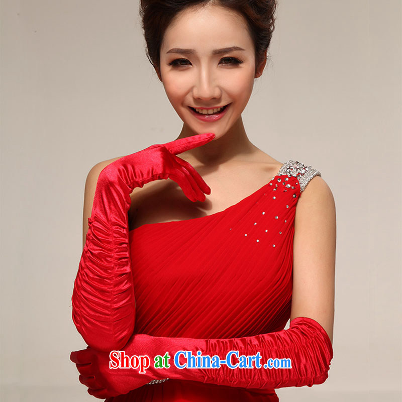 Marriages wedding dresses Satin full a 5 refer to long gloves red and feel is very classy and 100 ground style gloves, Diane M Qi, shopping on the Internet