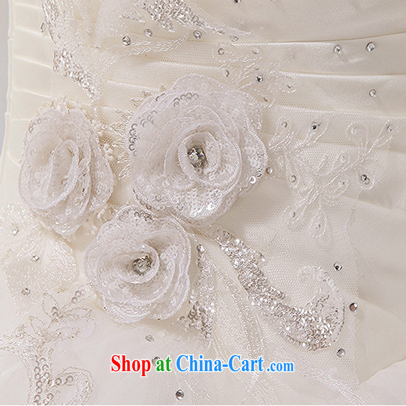 Summer 2014 new sweet and stylish flowers Korean Korean marriages wedding dresses elegant white XXL, Diane M-kay, shopping on the Internet