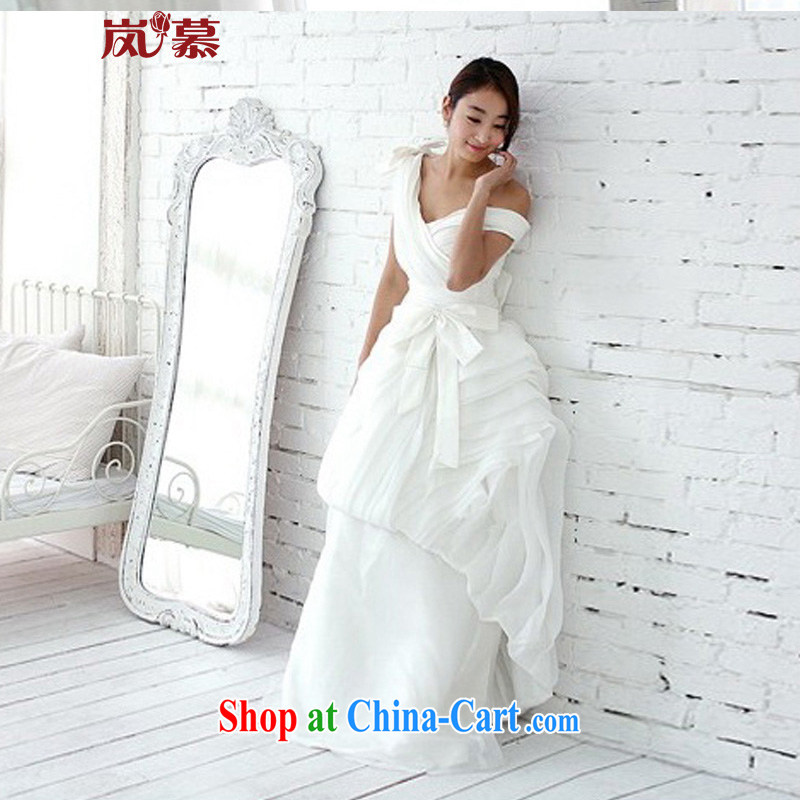 LAURELMARY sponsors the 2015 new Wang Pico style Korean Deep V collar high waist beauty style wedding dresses white XXL (B = 100/W = 84), sponsors, and, shopping on the Internet