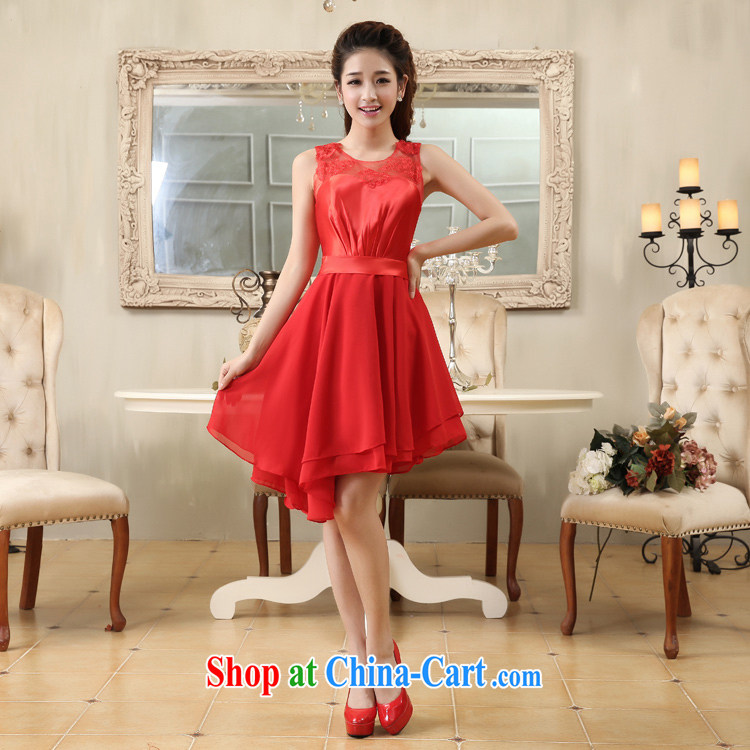 wedding dresses Red double-shoulder small dress short dress ballet division, stitching dress dress dress bridal toast serving the door service red XXL pictures, price, brand platters! Elections are good character, the national distribution, so why buy now enjoy more preferential! Health