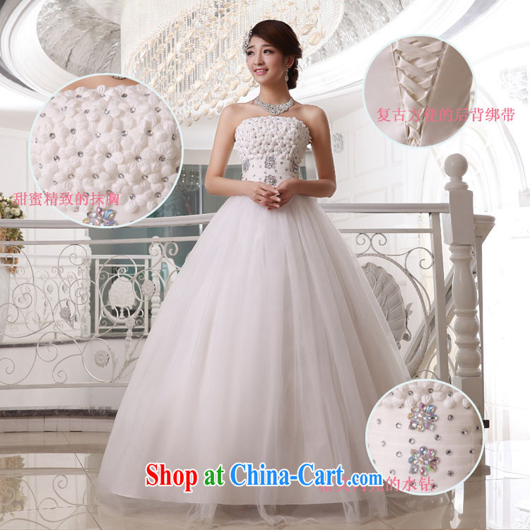 wedding dresses 2014 new parquet drill three-dimensional flowers wiped his chest to kill marriage yarn tie-cultivating graphics thin adjustable white wedding white XXL pictures, price, brand platters! Elections are good character, the national distribution, so why buy now enjoy more preferential! Health