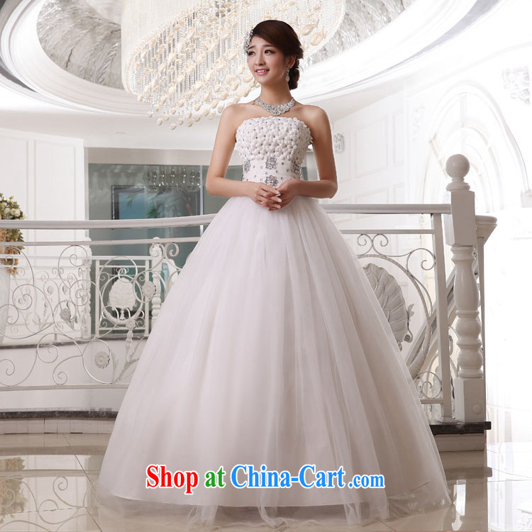 wedding dresses 2014 new parquet drill three-dimensional flowers wiped his chest to kill marriage yarn tie-cultivating graphics thin adjustable white wedding white XXL pictures, price, brand platters! Elections are good character, the national distribution, so why buy now enjoy more preferential! Health