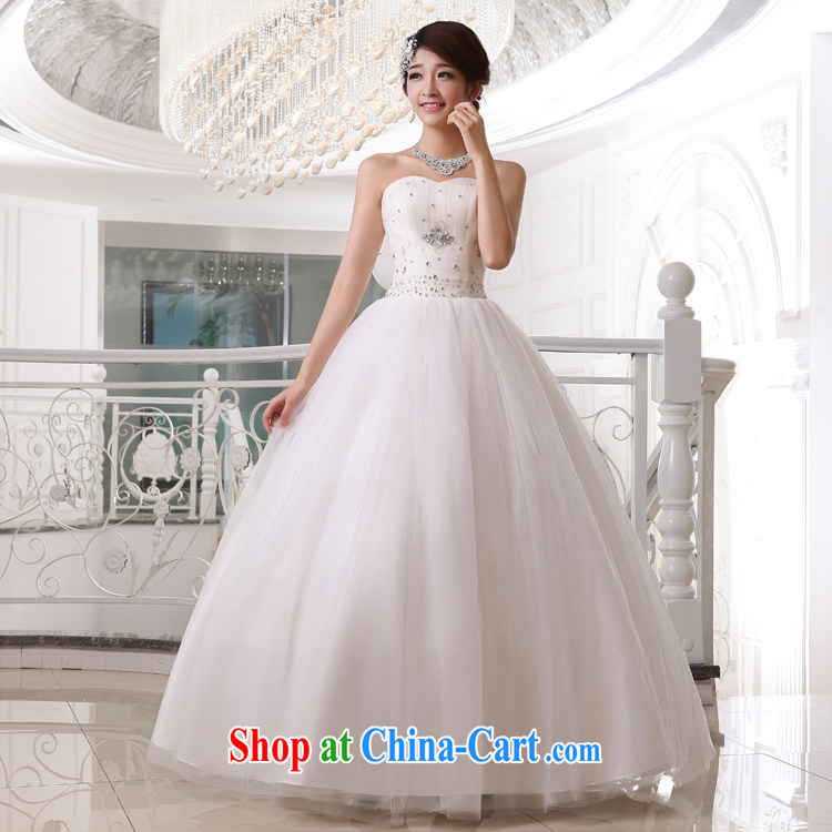 Diane M Ki wedding dresses 2014 new minimalist wiped his chest, wedding beauty graphics thin white wedding band, white XXL pictures, price, brand platters! Elections are good character, the national distribution, so why buy now enjoy more preferential! Health