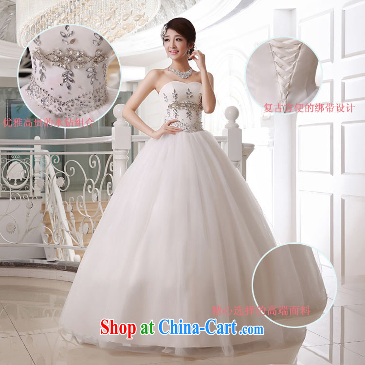 Diane M Ki wedding dresses new 2014 wiped his chest, wedding Deluxe parquet drill Princess wedding white XXL pictures, price, brand platters! Elections are good character, the national distribution, so why buy now enjoy more preferential! Health