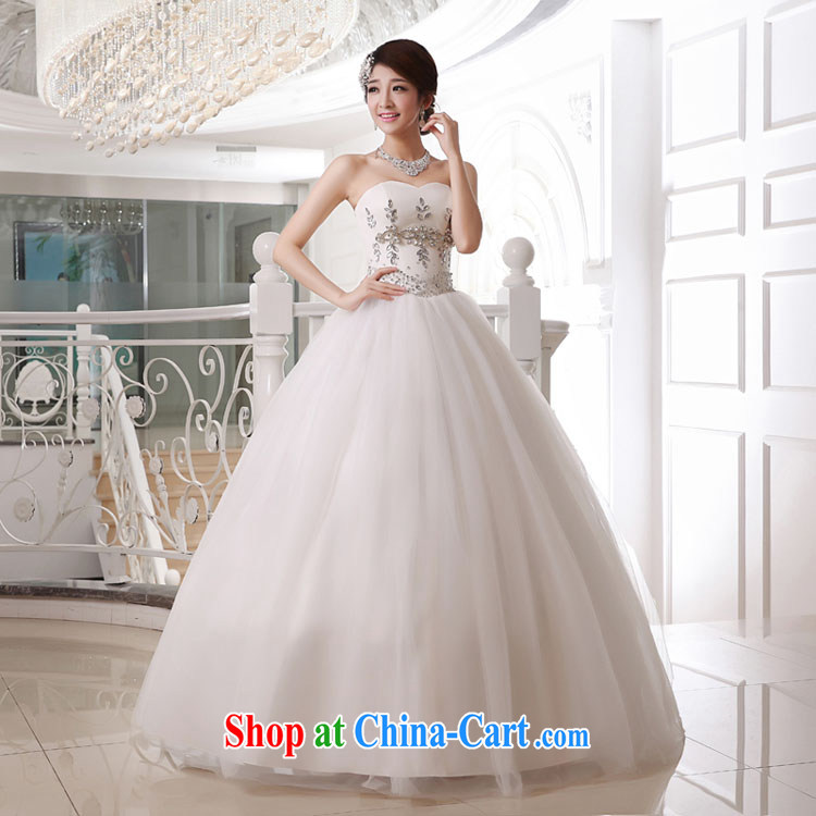 Diane M Ki wedding dresses new 2014 wiped his chest, wedding Deluxe parquet drill Princess wedding white XXL pictures, price, brand platters! Elections are good character, the national distribution, so why buy now enjoy more preferential! Health