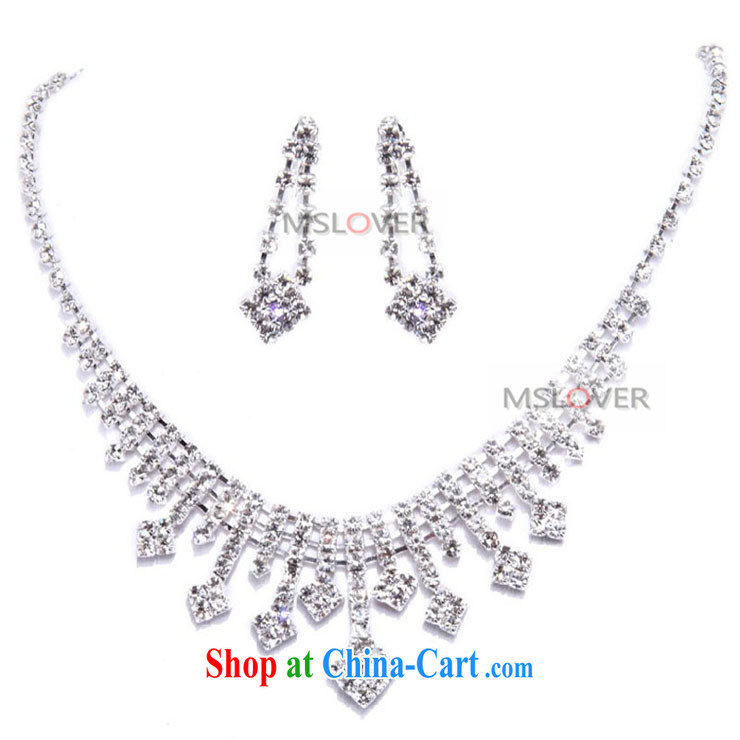 MSLover everlasting crystal bridal Crown Kit link marriage jewelry wedding accessories kit S 130,802 silver crown necklace link ear clip 3 piece set (ear-clips, pictures, price, brand platters! Elections are good character, the national distribution, so why buy now enjoy more preferential! Health