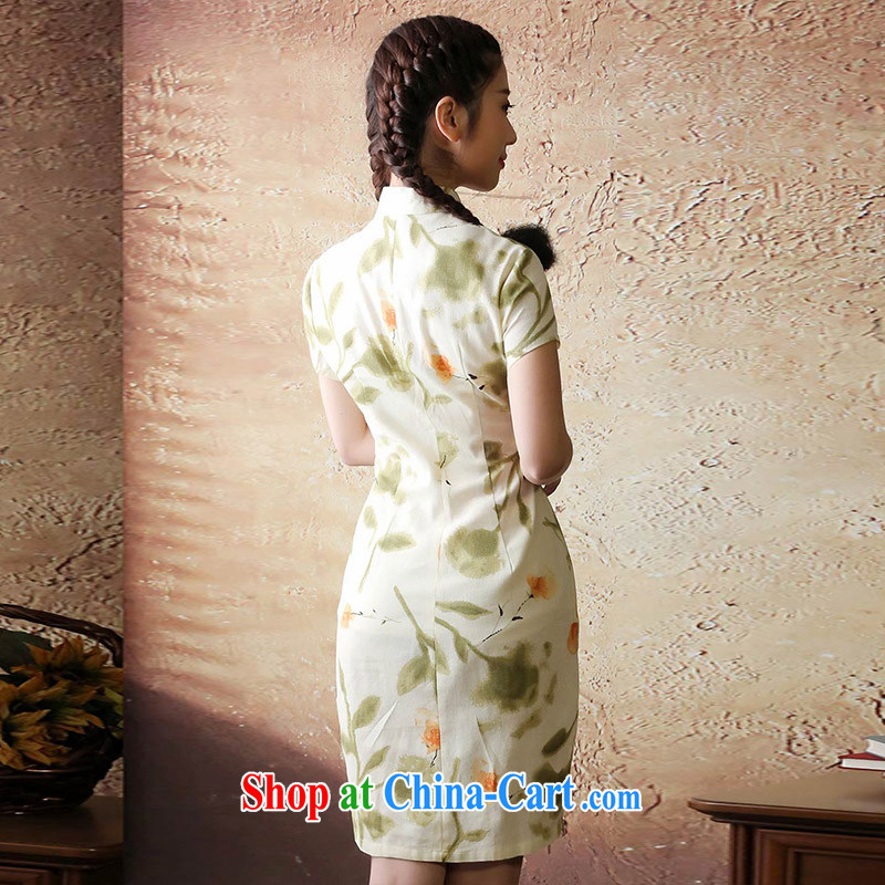 once and for all elections as soon as possible fatally jealous Asakusa 2015 new stylish improved cheongsam summer short, Retro cheongsam dress suit M, fatally jealous once and for all, and shopping on the Internet