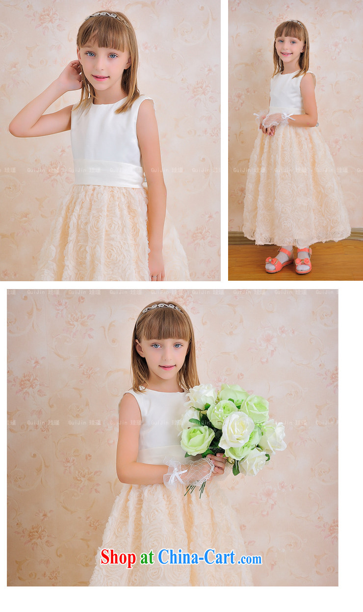 Moon 珪 guijin, click children's wear dress Children's concert dance serving serving champagne color flowers skirt with T 63 white + champagne color 10, scheduled 3 Days from Suzhou shipping pictures, price, brand platters! Elections are good character, the national distribution, so why buy now enjoy more preferential! Health