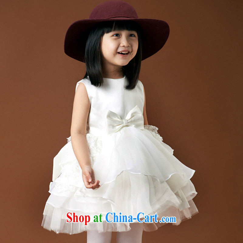 Moon 珪 guijin dresses menswear show children serving dance uniforms white dream small cute shaggy dress small children wedding 8m White 6 yards from Suzhou shipping, shopping on the Internet