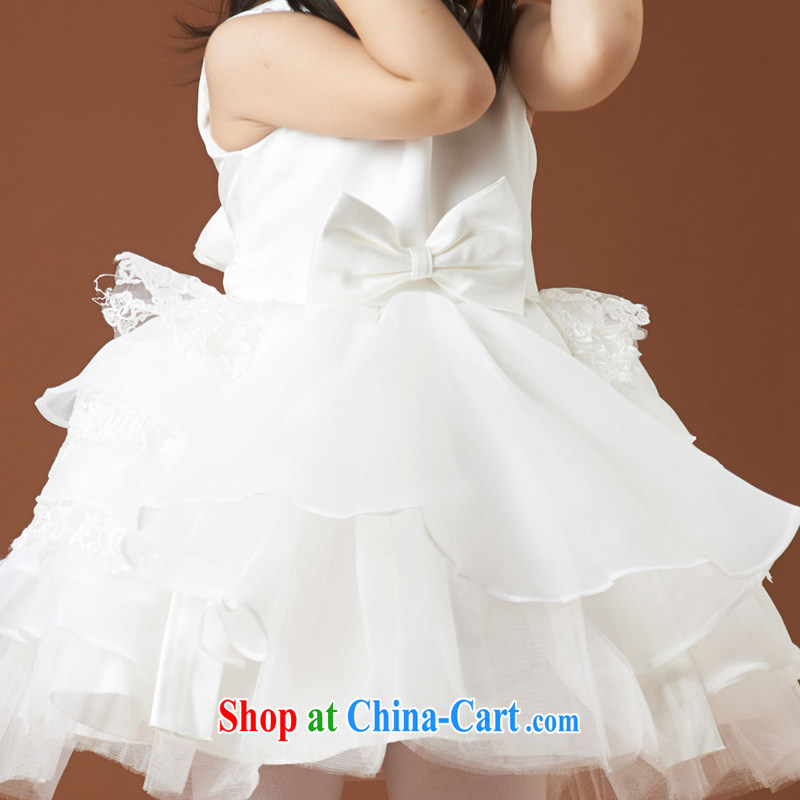 Moon 珪 guijin dresses menswear show children serving dance uniforms white dream small cute shaggy dress small children wedding 8m White 6 yards from Suzhou shipping, shopping on the Internet