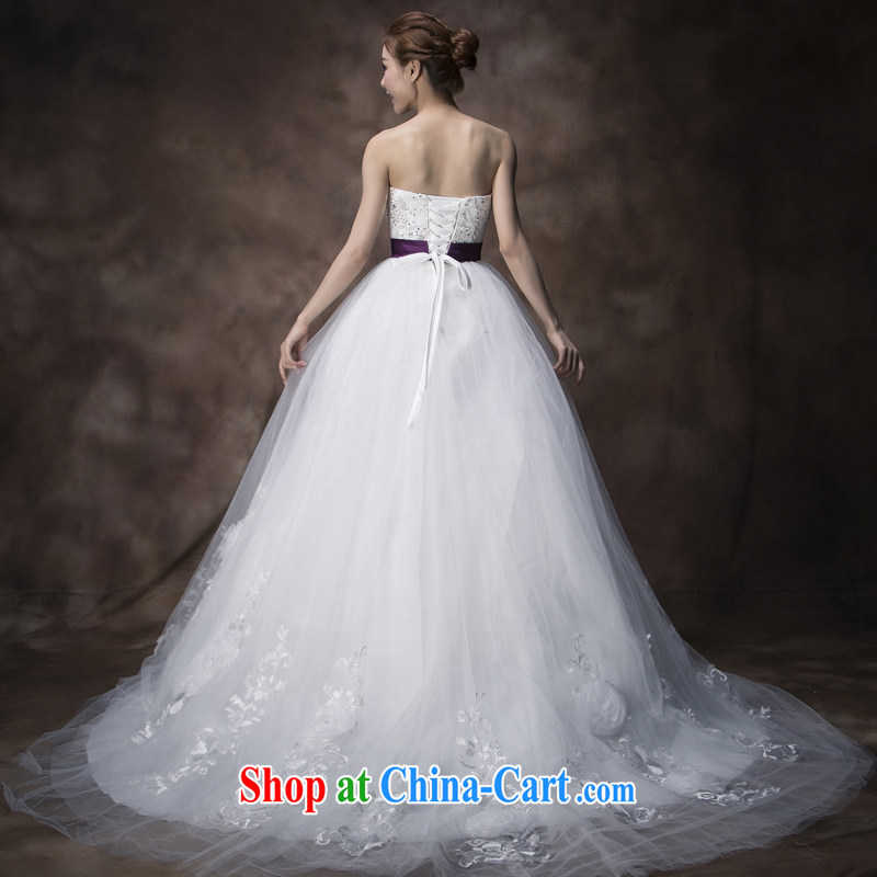 Recall that the red makeup spring and summer Korean-style Deluxe Big-tail flowers wedding wood drill wiped chest lace Princess bridal wedding dresses 2015 H 13,742 white M, recalling that the red makeup, shopping on the Internet