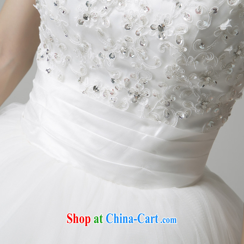 Recall that the red makeup summer 2015 new wedding dresses white lace V for marriage with wedding Korean Princess shaggy skirts H 13,744 white XL, recalling that the red makeup, shopping on the Internet