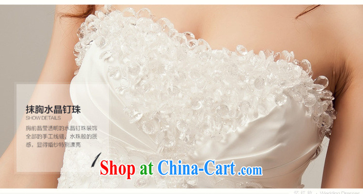 Recall that the red makeup spring and summer wedding dresses new Korean sweet Princess Mary Magdalene chest water drilling wedding bridal with straps H 12,031 white L pictures, price, brand platters! Elections are good character, the national distribution, so why buy now enjoy more preferential! Health