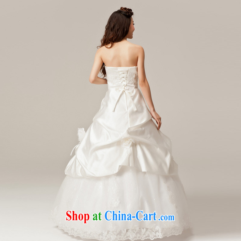 Recall that the red makeup spring and summer wedding dresses new Korean style sweet Princess Mary Magdalene chest water drilling wedding bridal with straps H 12,031 white L, recalling that the red makeup, shopping on the Internet