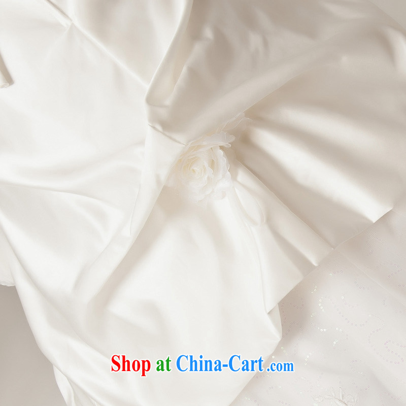Recall that the red makeup spring and summer wedding dresses new Korean style sweet Princess Mary Magdalene chest water drilling wedding bridal with straps H 12,031 white L, recalling that the red makeup, shopping on the Internet