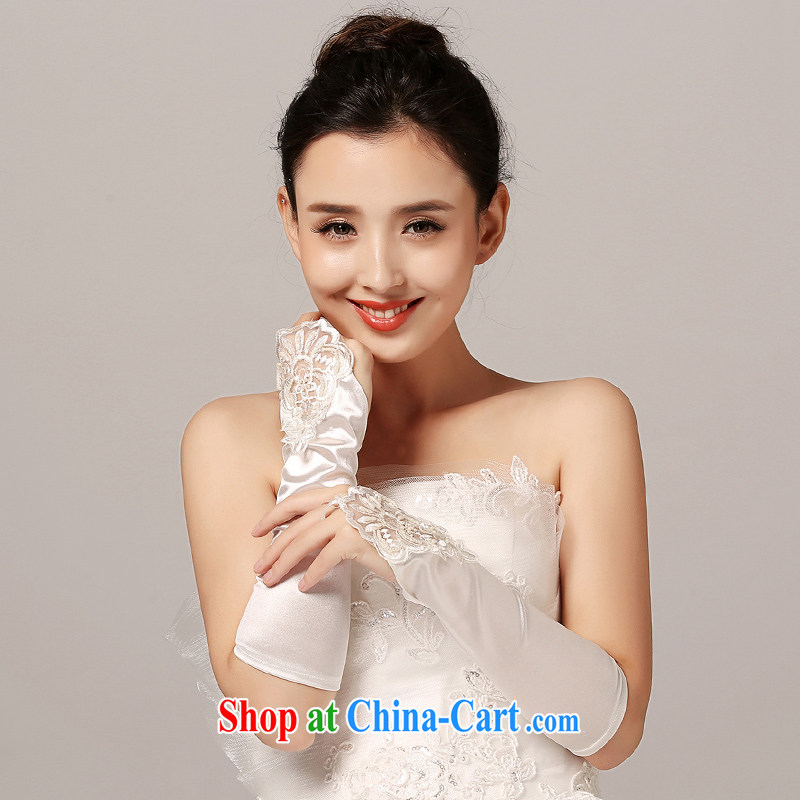 Recall that the red makeup long white, lace bridal gloves new marriage Ruth refers to nail Pearl wedding gloves dress gloves S 10,017, recalling that the red makeup, shopping on the Internet