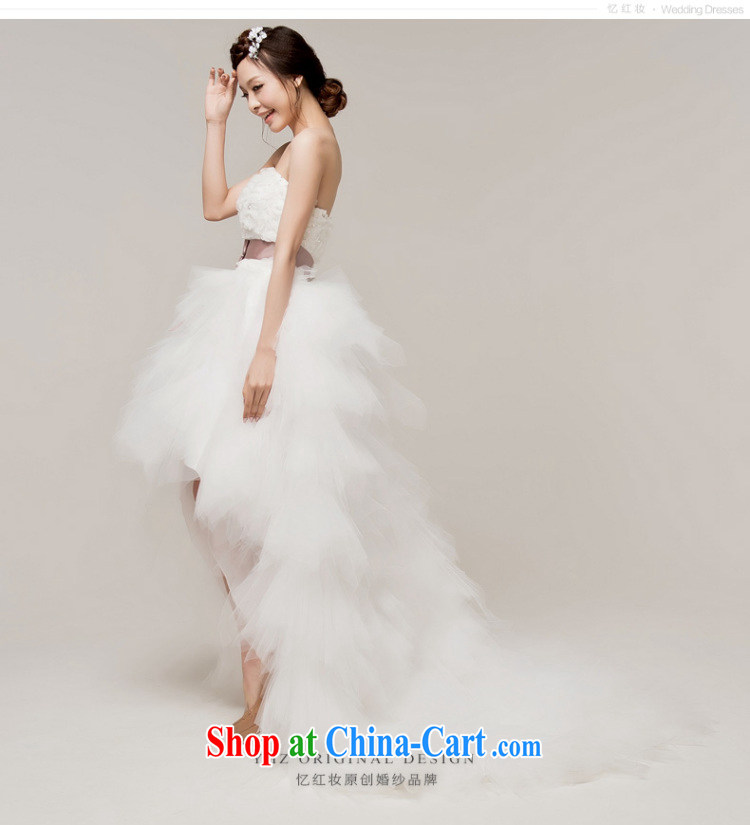 Recall that the red makeup summer 2015 new Korean sweet Princess tie-Front short long after the tail end crowsfoot wedding dresses H 12,097 white M pictures, price, brand platters! Elections are good character, the national distribution, so why buy now enjoy more preferential! Health