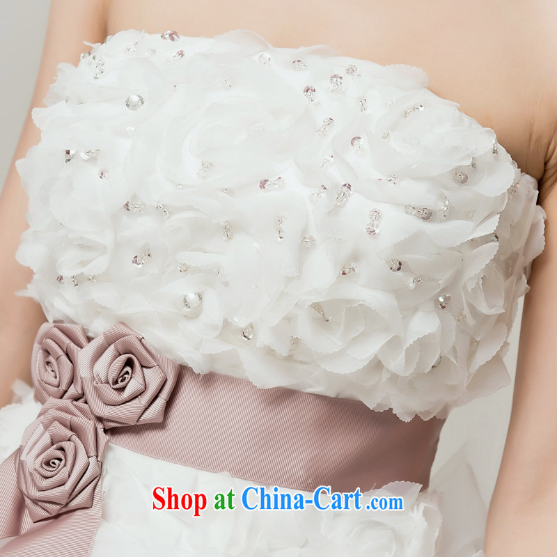 Recall that the red makeup summer 2015 new Korean sweet Princess tie-Front short long after the tail end crowsfoot wedding dresses H 12,097 white M, recalling that the red makeup, shopping on the Internet