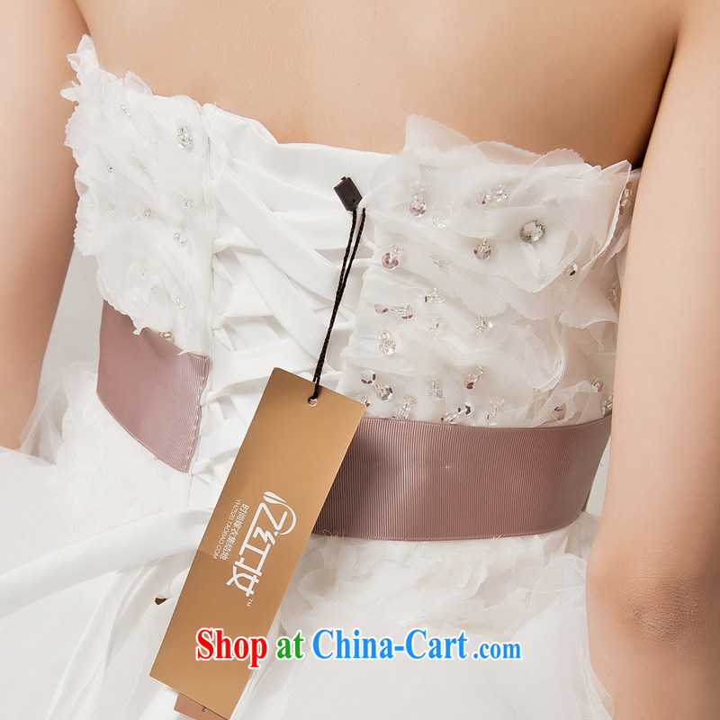 Recall that the red makeup summer 2015 new Korean sweet Princess tie-Front short long after the tail end crowsfoot wedding dresses H 12,097 white M, recalling that the red makeup, shopping on the Internet