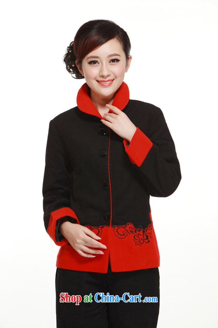 Spring and Autumn 2014, the gross it jacket Tang with Ms. gross T-shirt so the collar and elegant atmosphere slim Li know QW 319 black XXXL pictures, price, brand platters! Elections are good character, the national distribution, so why buy now enjoy more preferential! Health