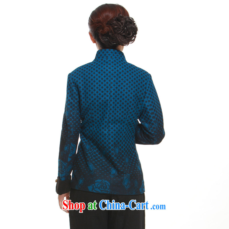 2014 new hair so short jacket with Ms. gross T-shirt, so for an elegant atmosphere slim li know QW 316 blue XXXL, slim Li (Q . LIZHI), online shopping