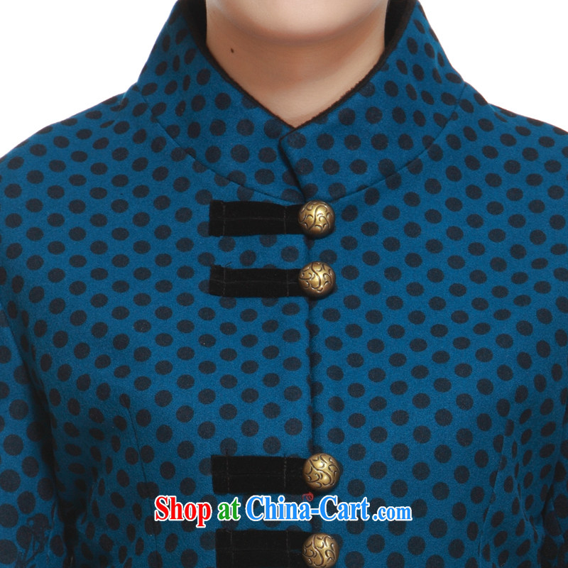 2014 new hair so short jacket with Ms. gross T-shirt, so for an elegant atmosphere slim li know QW 316 blue XXXL, slim Li (Q . LIZHI), online shopping