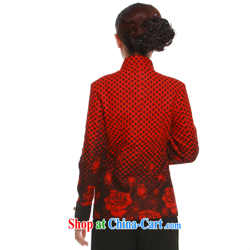 2014 Chinese T-shirt, new, 2-color into the stylish and improved short high-end gross jacket? The dirty know QW 323 red XXXL, slim Li (Q . LIZHI), and, on-line shopping