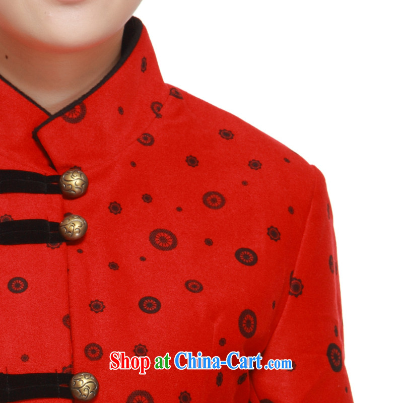 2014 Chinese T-shirt, new, 2-color into the stylish and improved short high-end gross jacket? The dirty know QW 323 red XXXL, slim Li (Q . LIZHI), and, on-line shopping