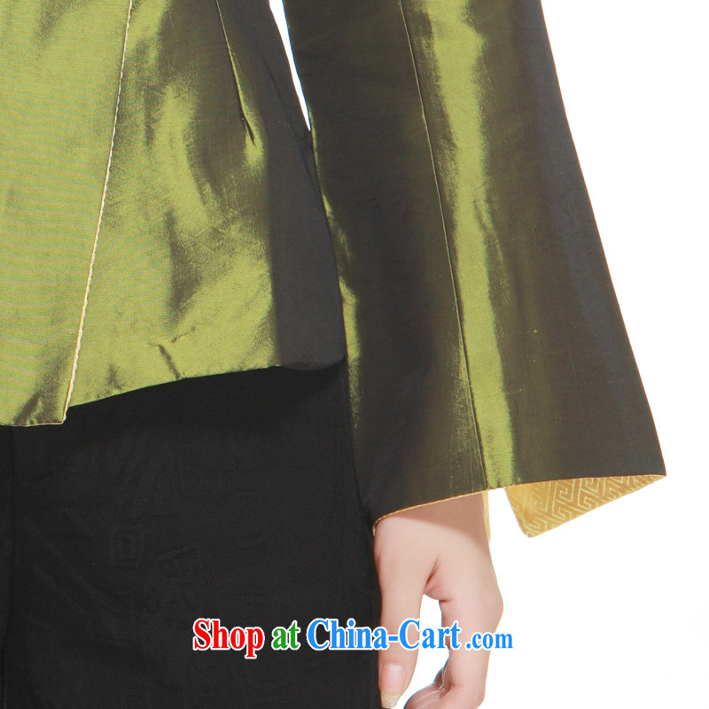 2015 spring new 4-color into the kernel for elegant Exclusive stylish improved Tang on her T-shirt slim Li know QN 3043 dark XXXL, slim Li (Q . LIZHI), online shopping