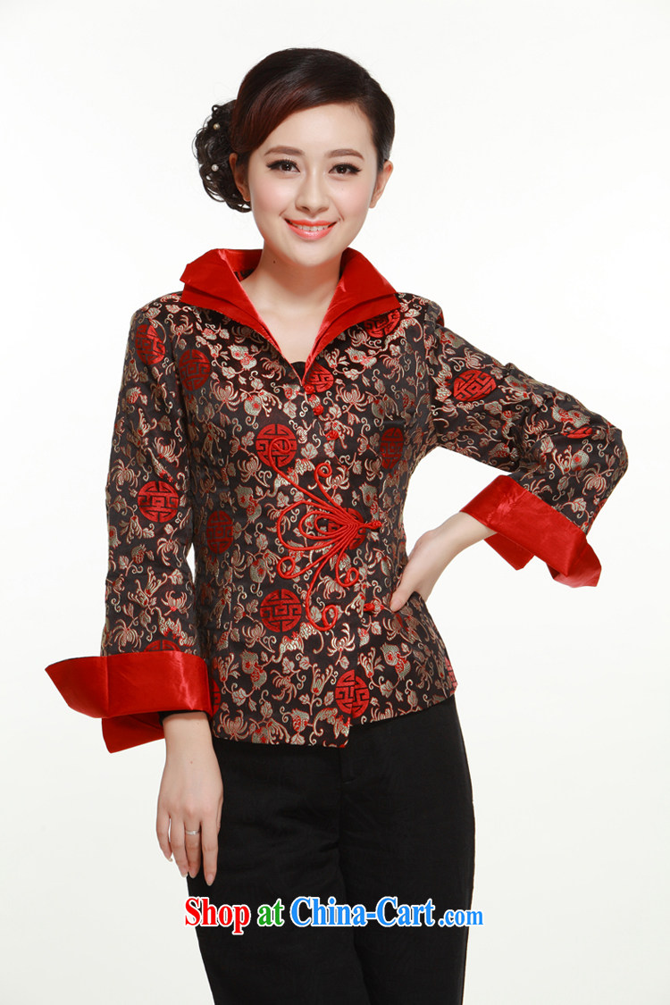 The slim li know as soon as possible standard 2015 brocade coverlets Chinese spring and autumn, the T-shirt Chinese long-sleeved dress jacket coin black XL pictures, price, brand platters! Elections are good character, the national distribution, so why buy now enjoy more preferential! Health