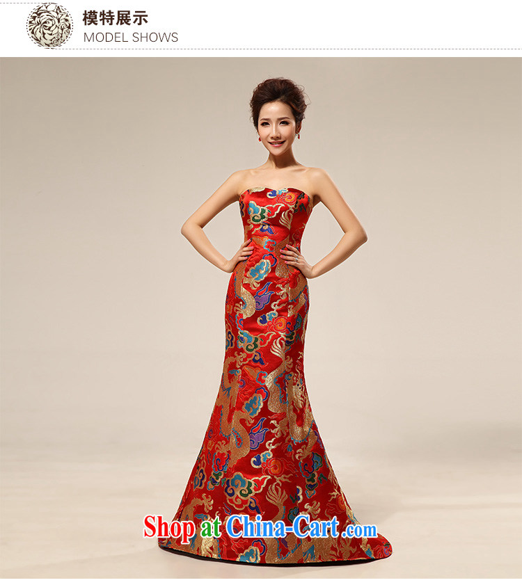 Taiwan's population 2013 new wedding dresses long gown dress up show the bride with long XS 1926 red XXL pictures, price, brand platters! Elections are good character, the national distribution, so why buy now enjoy more preferential! Health