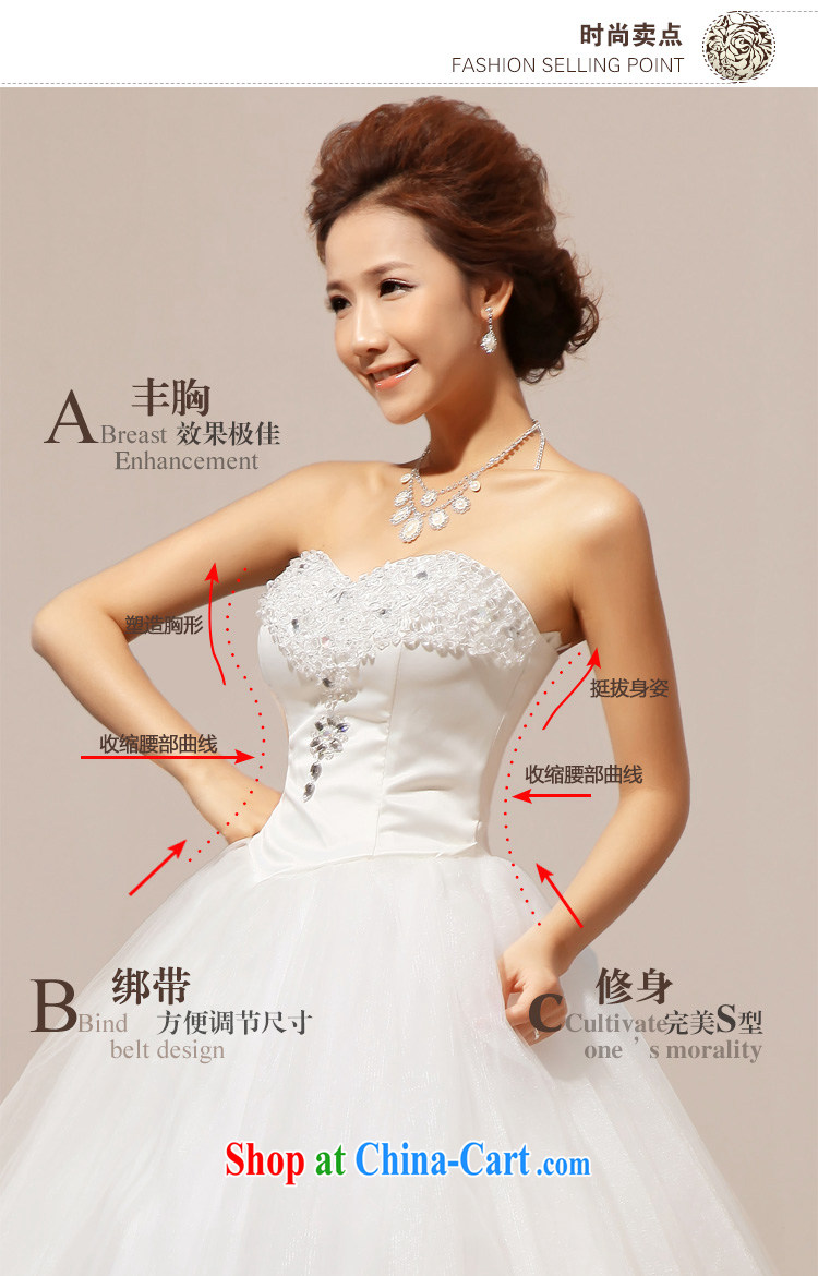 Taiwan's population 2013 Korean wiped chest wedding lace stitching crystal wood drill shaggy wedding dresses XS 1922 white XXL pictures, price, brand platters! Elections are good character, the national distribution, so why buy now enjoy more preferential! Health