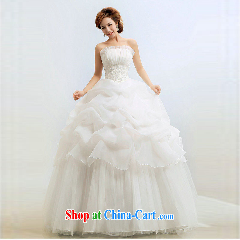 Taiwan's Silk wedding dresses wiped chest bridal with shaggy dress Princess winter wedding XS 2056 white XXL, Taiwan's population, and, on-line shopping
