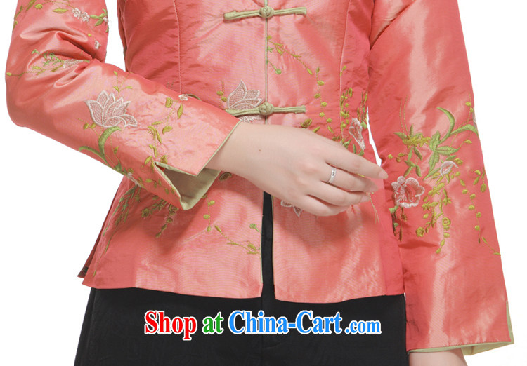 2014 new stylish improved embroidery Chinese jacket, Ms. Wang tie 2-color the jacket slim li know QN 2952 orange XXXL pictures, price, brand platters! Elections are good character, the national distribution, so why buy now enjoy more preferential! Health