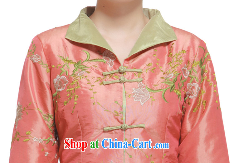 2014 new stylish improved embroidery Chinese jacket, Ms. Wang tie 2-color the jacket slim li know QN 2952 orange XXXL pictures, price, brand platters! Elections are good character, the national distribution, so why buy now enjoy more preferential! Health