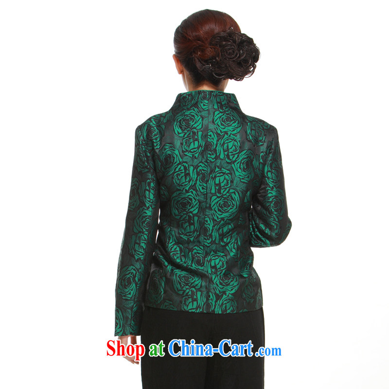 (slim Li) Spring 2015 new Chinese jacket, Ms. Rose is withholding jacket retro improved stylish Li know QN 29,122 green XXXL, slim Li (Q . LIZHI), online shopping