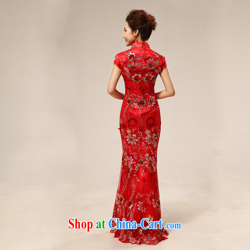 Baby bridal 2014 New Red China wind long sweet lace flowers, bridal wedding dresses red waist 2 feet 4, my dear Bride (BABY BPIDEB), shopping on the Internet