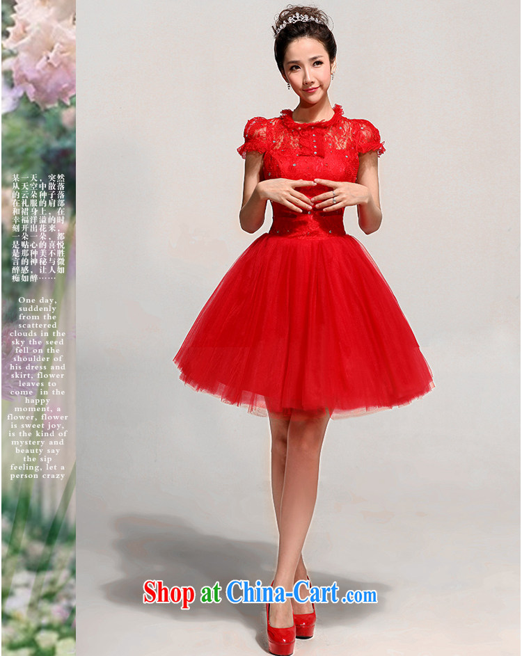 Baby bridal wedding dress red lace short, serving toast bridesmaid wedding evening gown red waist 2 feet 4 pictures, price, brand platters! Elections are good character, the national distribution, so why buy now enjoy more preferential! Health