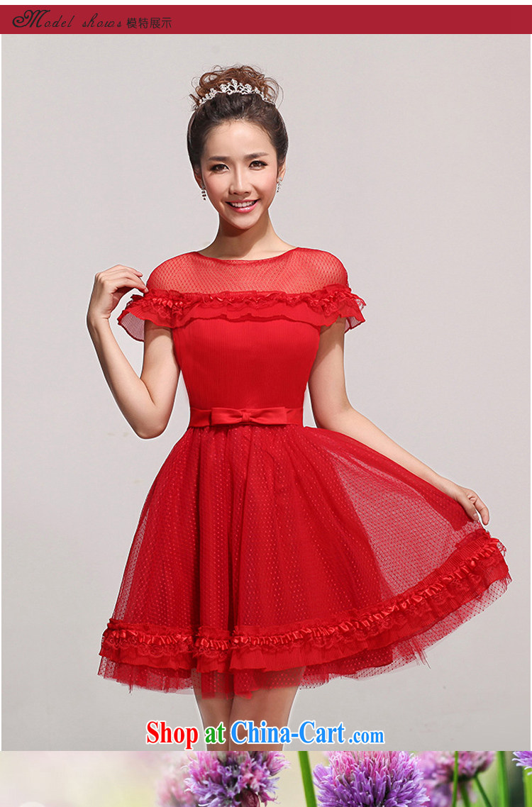 Baby bridal 2014 new bride bridesmaid dresses small sweet fairy tale Princess short wedding short evening dress red waist 2 feet 4 pictures, price, brand platters! Elections are good character, the national distribution, so why buy now enjoy more preferential! Health
