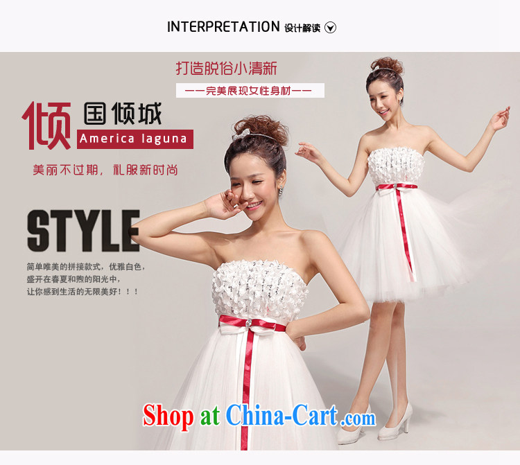Baby bridal bridesmaid short small dress skirt wipe chest short skirts shaggy dress bridesmaid dress Korean Sisters dress bridesmaid clothing white XXL pictures, price, brand platters! Elections are good character, the national distribution, so why buy now enjoy more preferential! Health