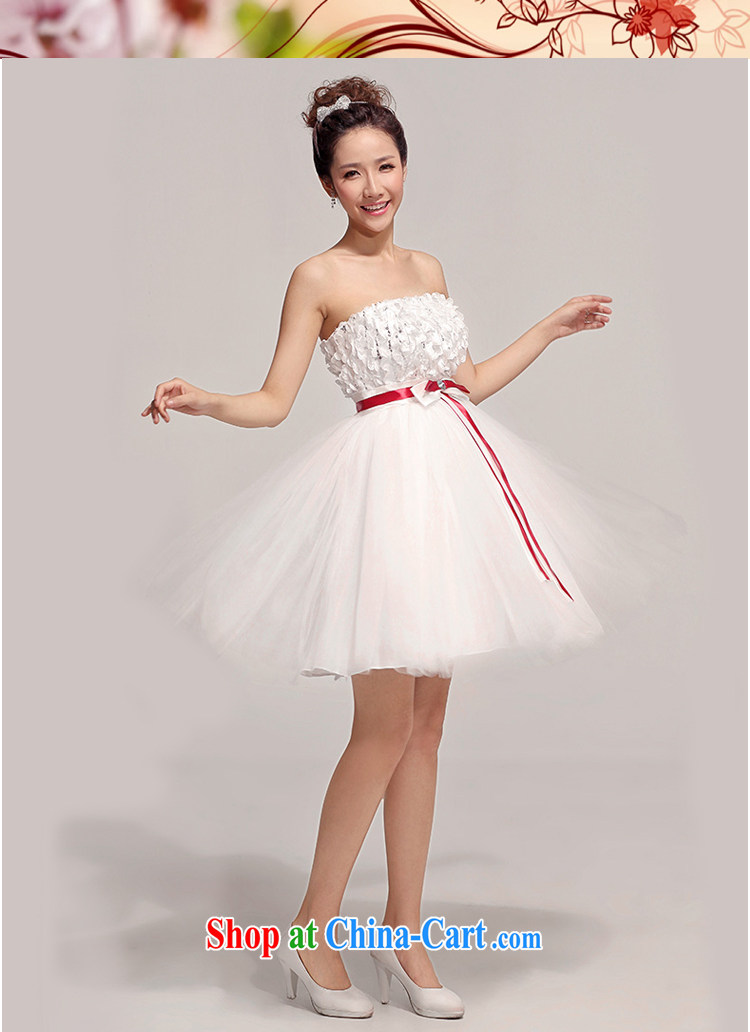 Baby bridal bridesmaid short small dress skirt wipe chest short skirts shaggy dress bridesmaid dress Korean Sisters dress bridesmaid clothing white XXL pictures, price, brand platters! Elections are good character, the national distribution, so why buy now enjoy more preferential! Health
