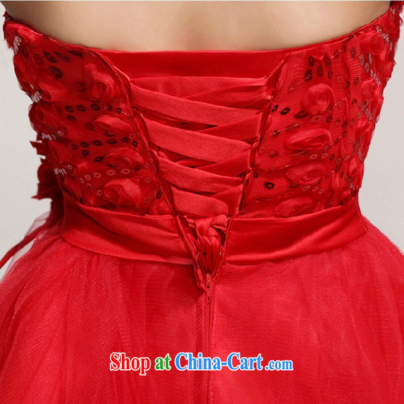 Baby bridal bridesmaid short, small dress dress 2014 new bride wedding dress red bows dress beauty, red XXL, my dear Bride (BABY BPIDEB), online shopping