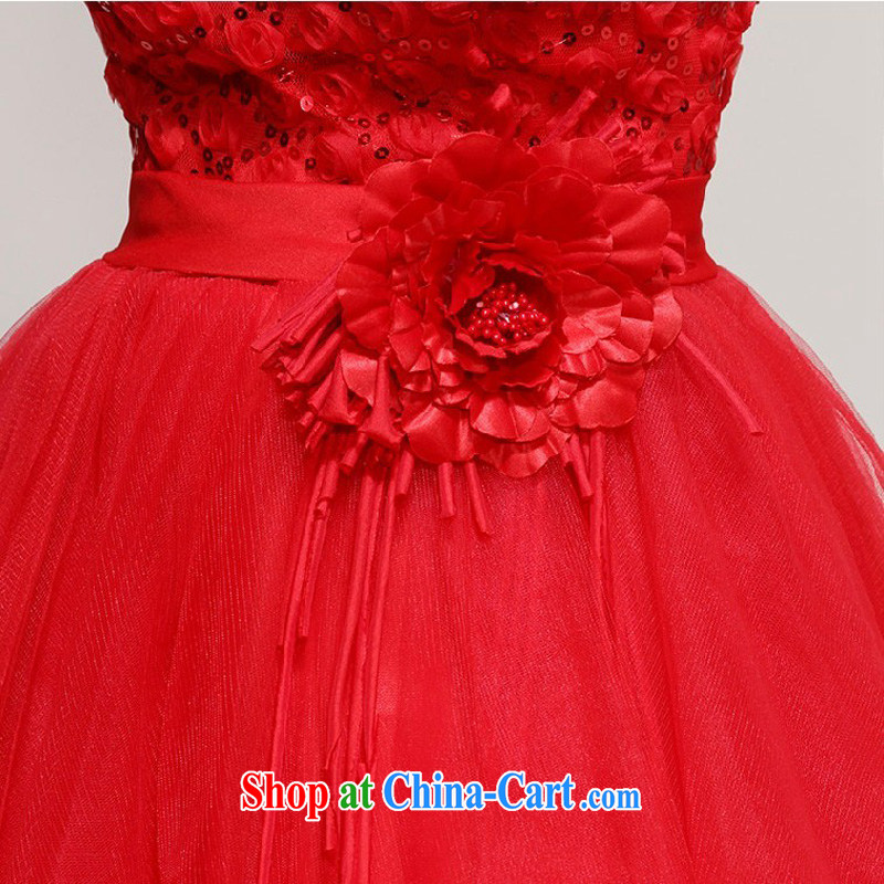 Baby bridal bridesmaid short, small dress dress 2014 new bride wedding dress red bows dress beauty, red XXL, my dear Bride (BABY BPIDEB), online shopping